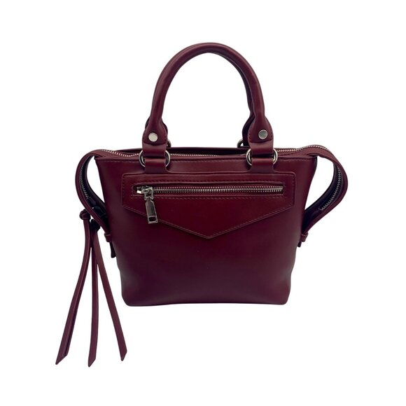 Urban Expressions Burgundy Satchel Convertible Crossbody - NWT - Picture 1 of 11